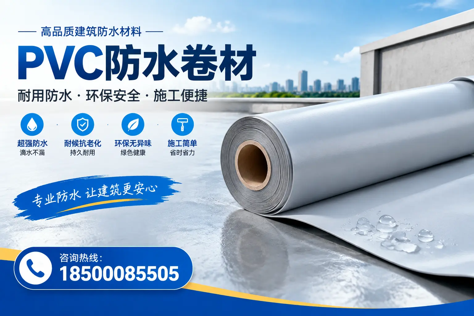 PVC防水卷材选型对比:如何做出明智选择?六盘水指南
