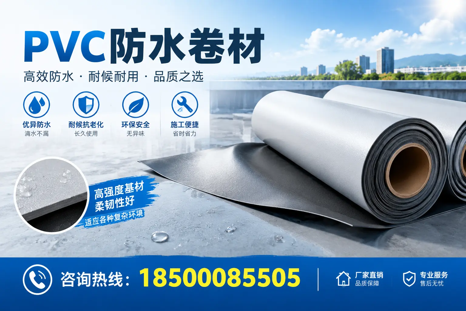 PVC防水卷材的环保特性与可持续发展探讨六盘水